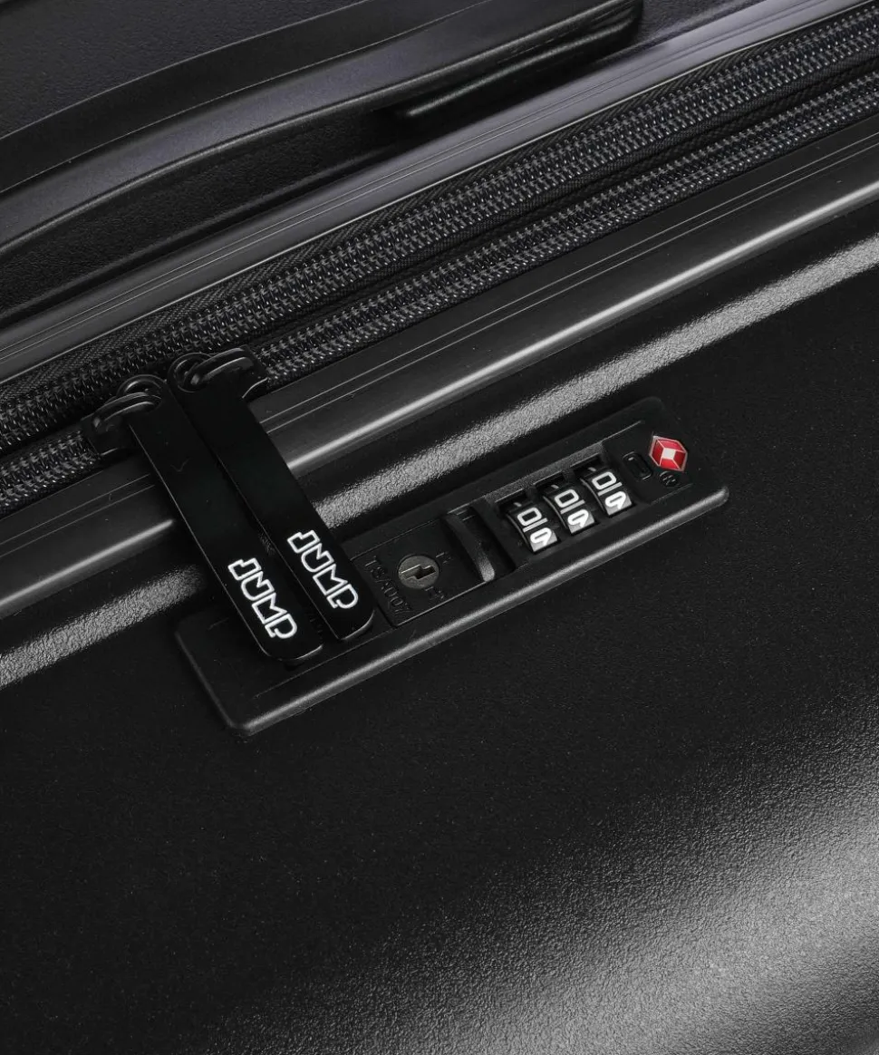 Striper 4-Rollen Trolley schwarz 77 cm