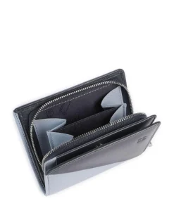 Stromboli RFID Geldbörse fein genarbtes Kalbsleder dunkelblau