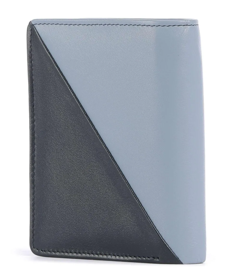 Stromboli RFID Geldbörse fein genarbtes Kalbsleder dunkelblau