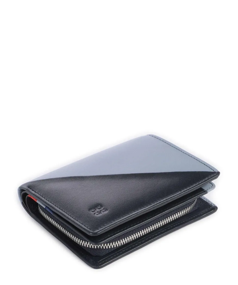 Stromboli RFID Geldbörse fein genarbtes Kalbsleder dunkelblau