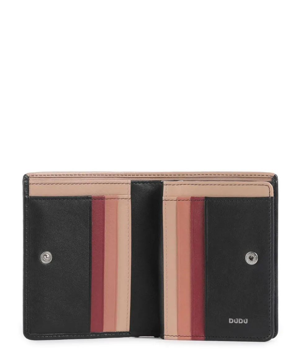 Stromboli RFID Geldbörse fein genarbtes Kalbsleder beige/schwarz