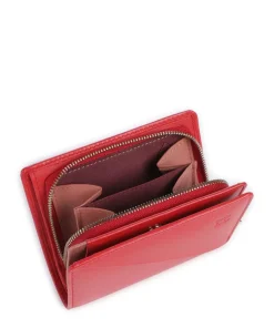 Stromboli RFID Geldbörse fein genarbtes Kalbsleder rot