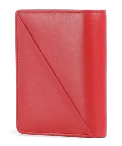 Stromboli RFID Geldbörse fein genarbtes Kalbsleder rot