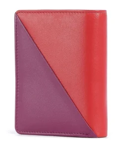 Stromboli RFID Geldbörse fein genarbtes Kalbsleder brombeer