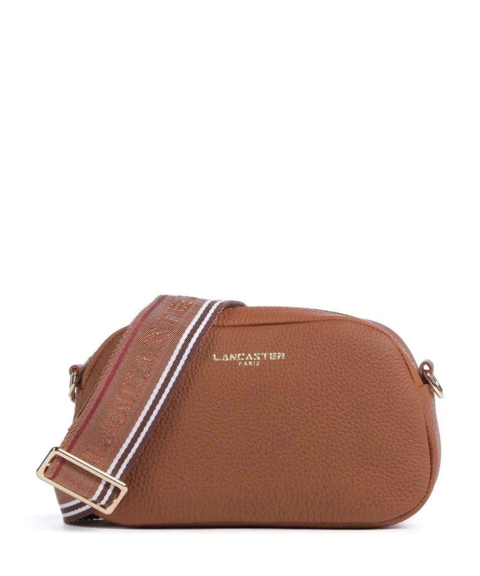 Studio Mimi Umhängetasche genarbtes Leder braun