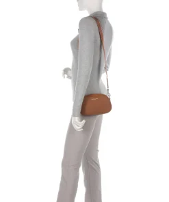 Studio Mimi Umhängetasche genarbtes Leder braun