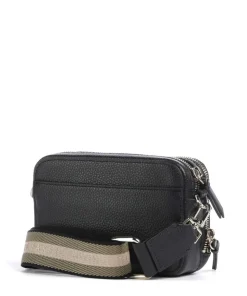 Stunna Umhängetasche genarbtes Rindsleder schwarz