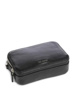 Stunna Umhängetasche genarbtes Rindsleder schwarz