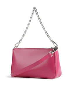 Suave Even Schultertasche glattes Rindsleder pink