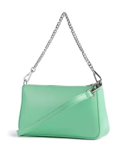 Suave Even Schultertasche glattes Rindsleder hellgrün