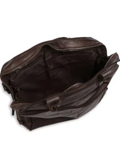 Submarine Aktentasche 14″ fein genarbtes Rindsleder dunkelbraun