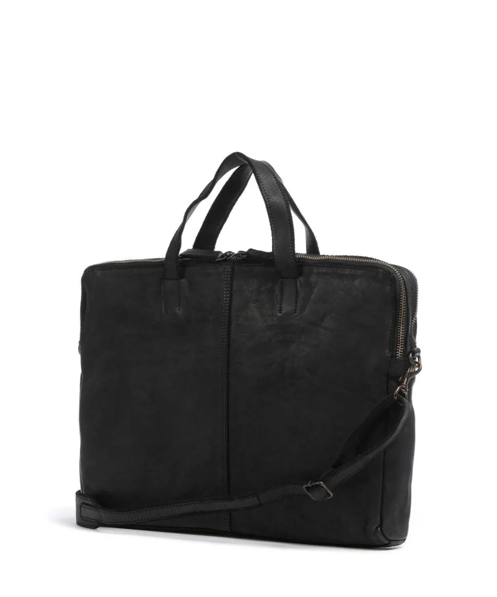 Submarine Aktentasche 15″ genarbtes Leder schwarz