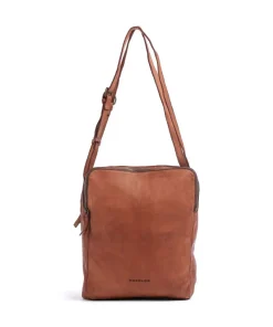 Submarine Beuteltasche genarbtes Leder cognac