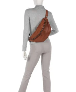 Submarine Gürteltasche fein genarbtes Rindsleder cognac