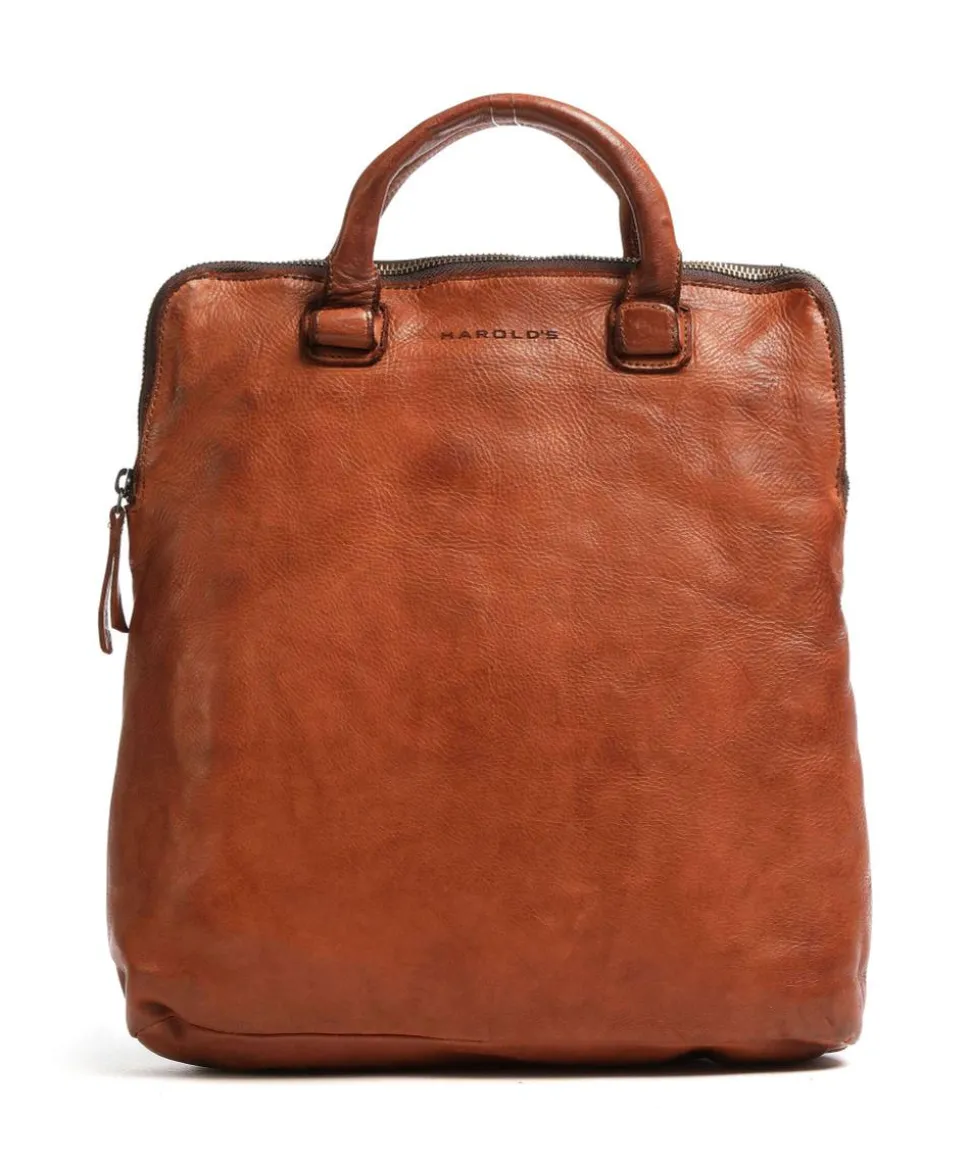 Submarine Rucksack 13″ genarbtes Rindsleder cognac