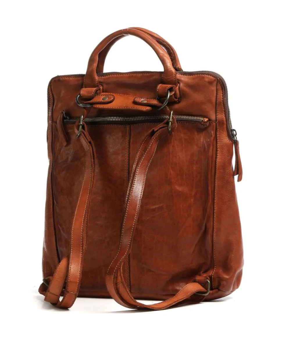 Submarine Rucksack 13″ genarbtes Rindsleder cognac