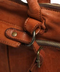 Submarine Rucksack 13″ genarbtes Rindsleder cognac