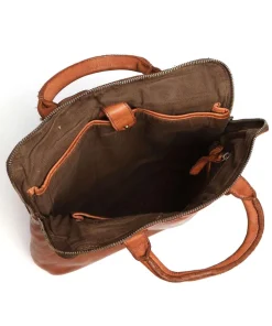 Submarine Rucksack 13″ genarbtes Rindsleder cognac