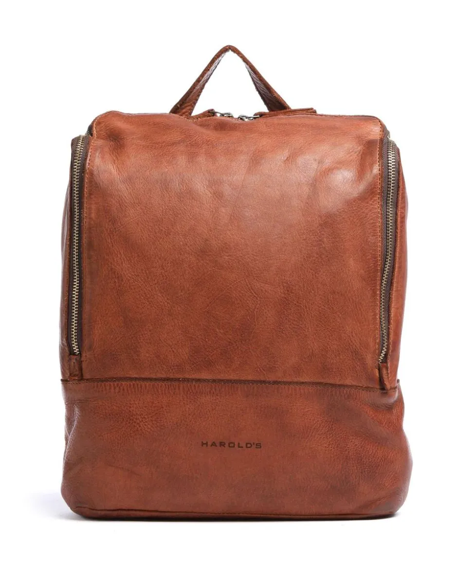 Submarine Rucksack 13″ genarbtes Rindsleder cognac