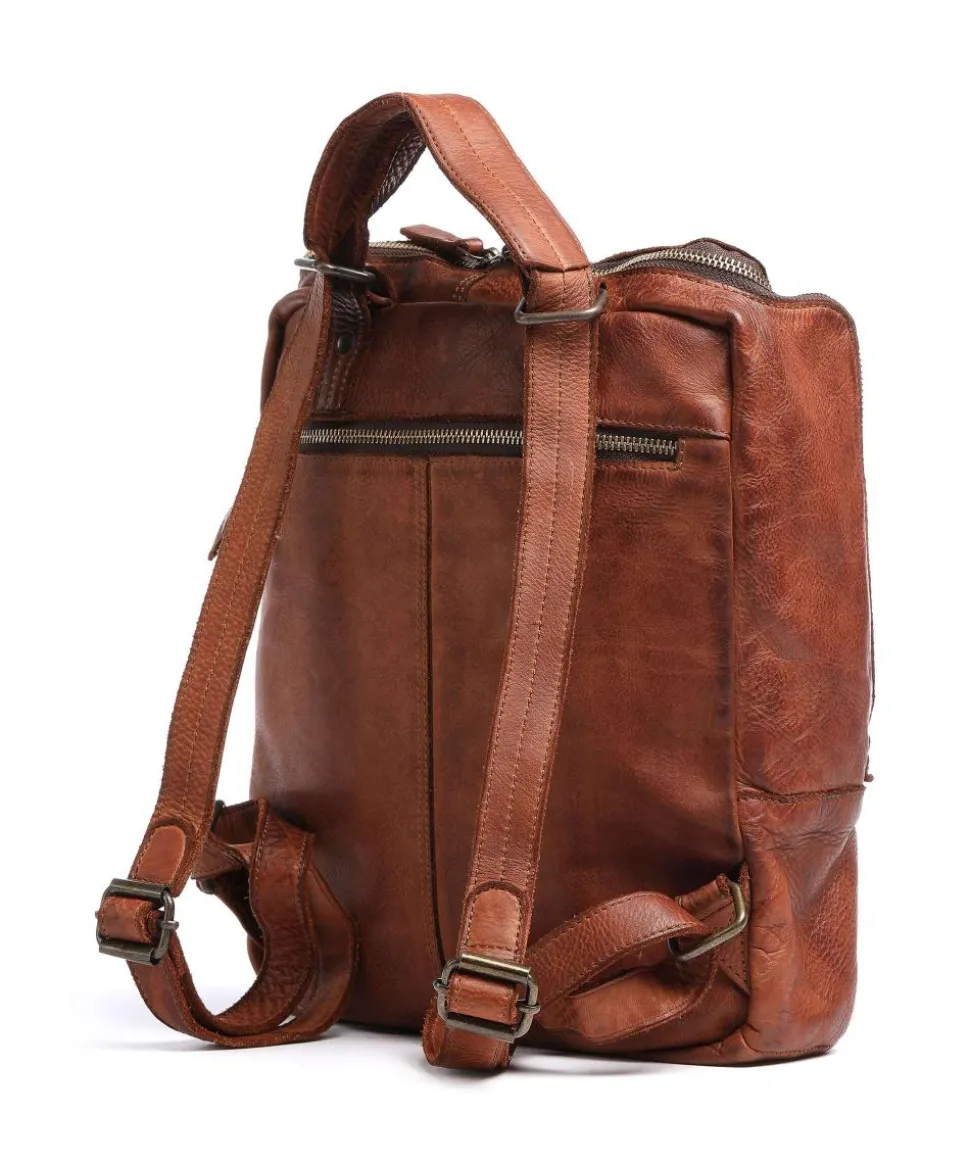 Submarine Rucksack 13″ genarbtes Rindsleder cognac
