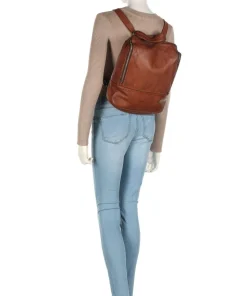 Submarine Rucksack 13″ genarbtes Rindsleder cognac