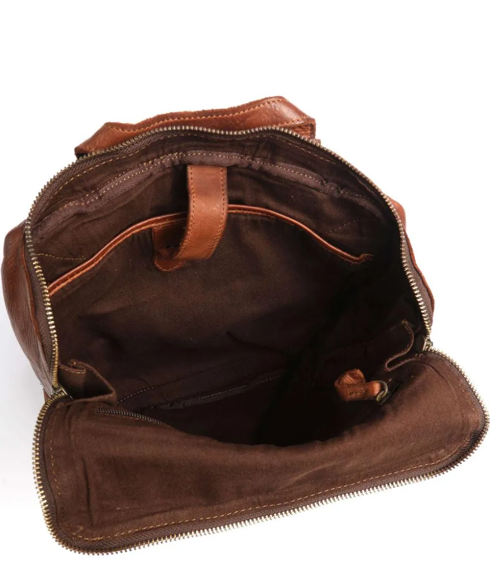 Submarine Rucksack 13″ genarbtes Rindsleder cognac