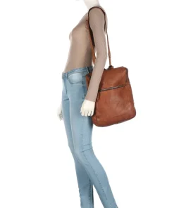 Submarine Rucksack 13″ genarbtes Rindsleder cognac