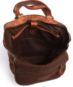 Submarine Rucksack 13″ genarbtes Rindsleder cognac