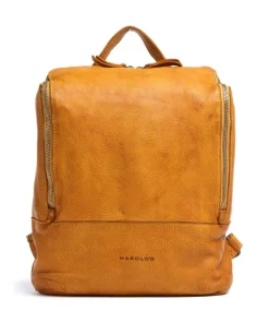 Submarine Rucksack 13″ genarbtes Rindsleder ocker