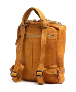 Submarine Rucksack 13″ genarbtes Rindsleder ocker