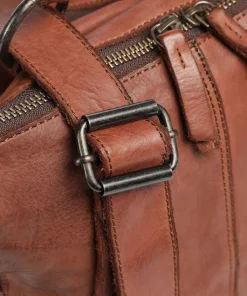 Submarine Rucksack fein genarbtes Leder cognac