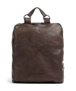 Submarine Rucksack fein genarbtes Leder dunkelbraun