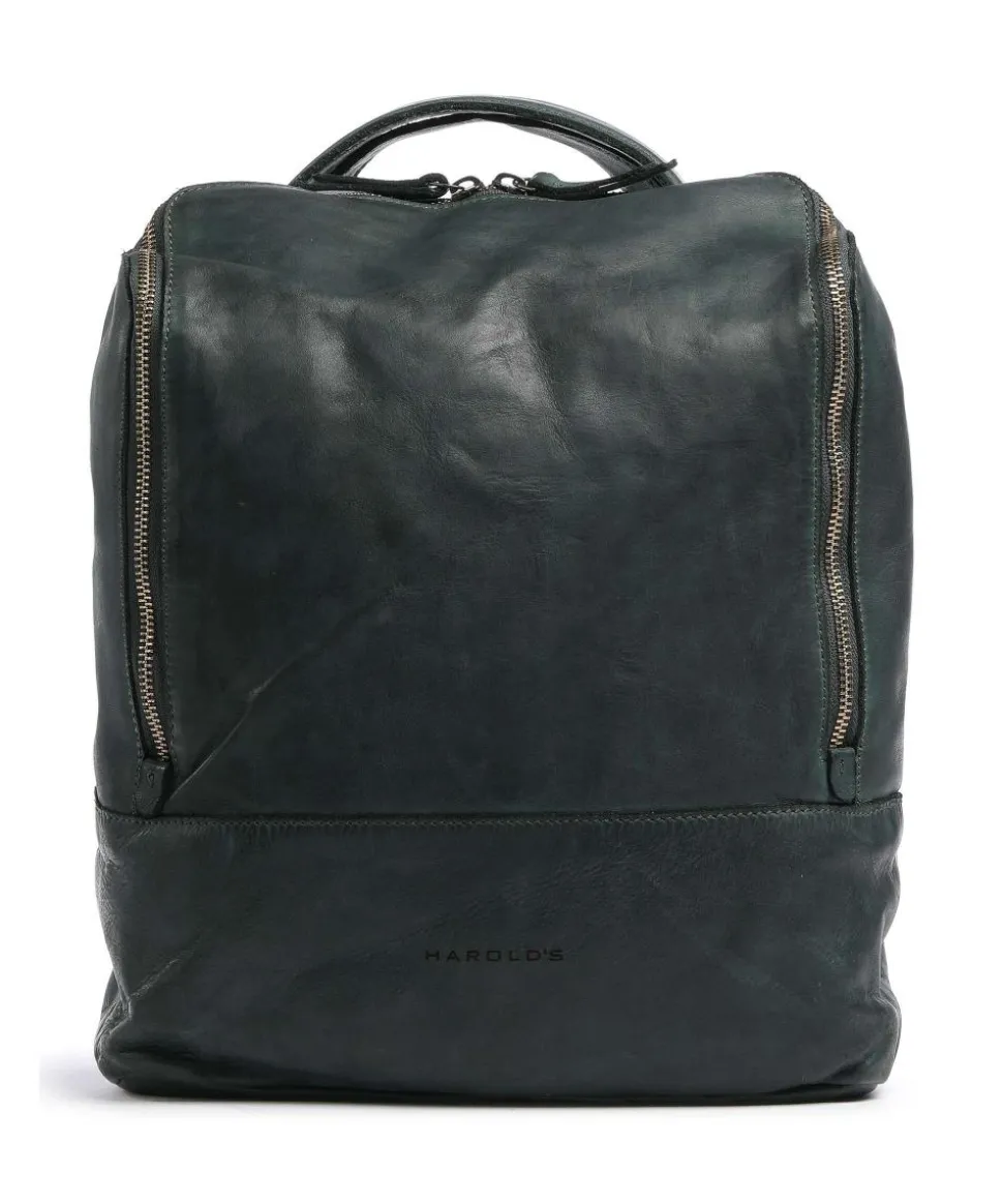 Submarine Rucksack fein genarbtes Rindsleder dunkelgrün