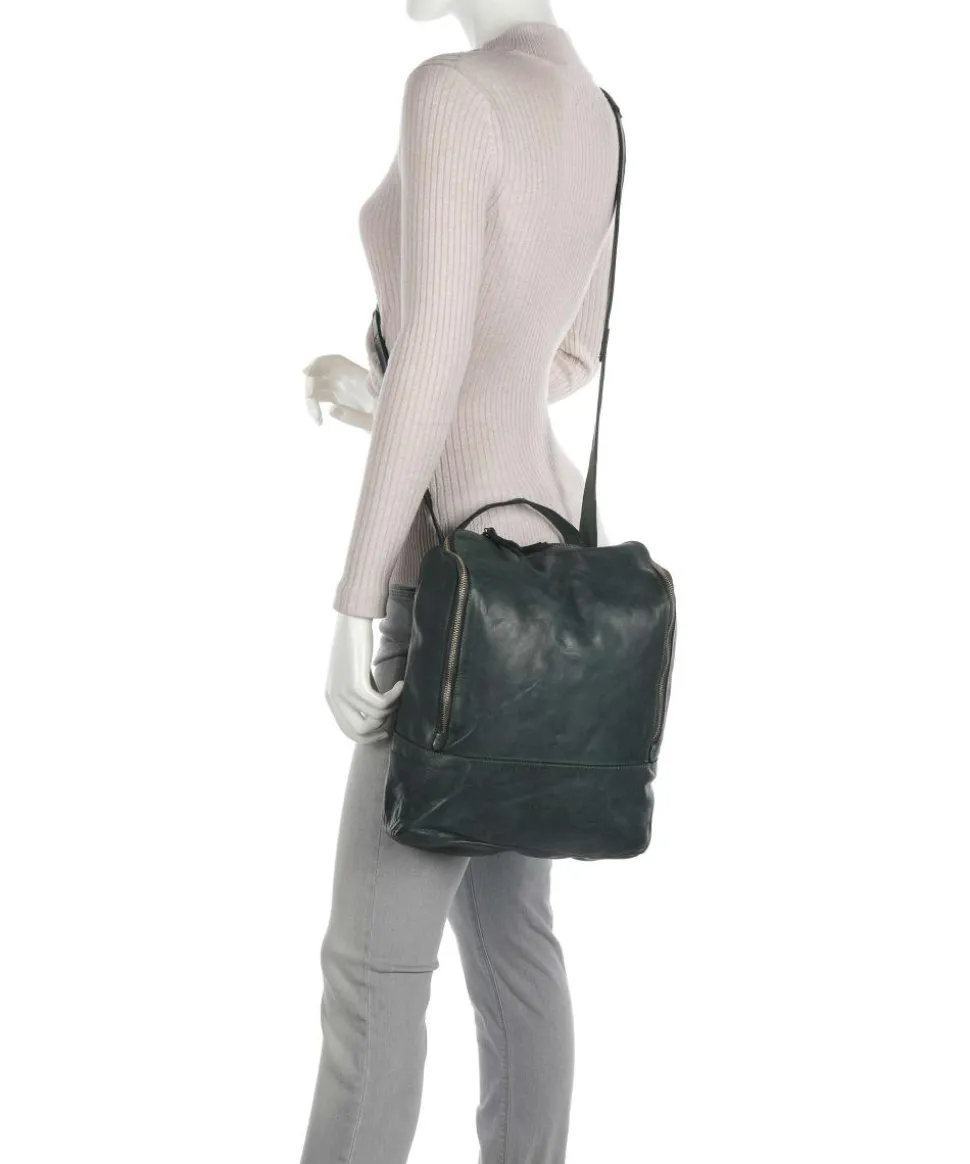 Submarine Rucksack fein genarbtes Rindsleder dunkelgrün