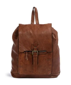 Submarine Rucksack fein genarbtes Rindsleder cognac