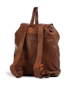Submarine Rucksack fein genarbtes Rindsleder cognac