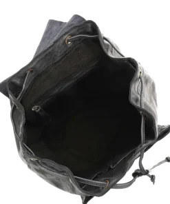 Submarine Rucksack fein genarbtes Rindsleder schwarz