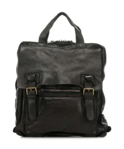 Submarine Rucksack genarbtes Rindsleder schwarz