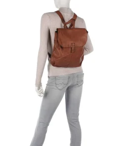 Submarine Rucksack Leder cognac