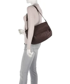 Submarine Schultertasche Rindsleder braun