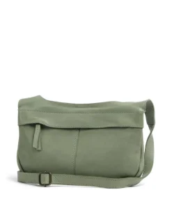 Submarine Schultertasche weiches Rindsleder grün