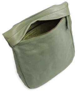 Submarine Schultertasche fein genarbtes Rindsleder grün