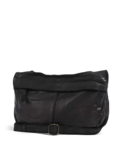 Submarine Schultertasche weiches Rindsleder schwarz