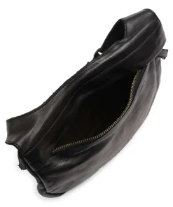 Submarine Schultertasche weiches Rindsleder schwarz