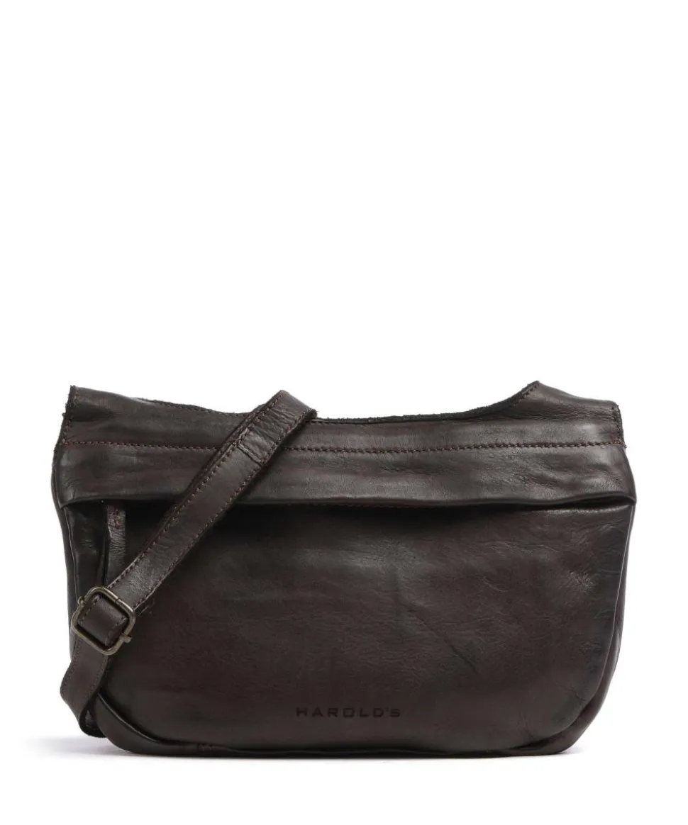 Submarine Schultertasche weiches Rindsleder dunkelbraun