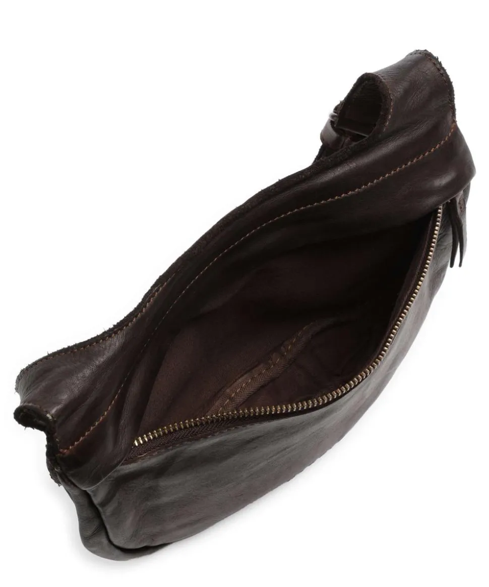 Submarine Schultertasche weiches Rindsleder dunkelbraun