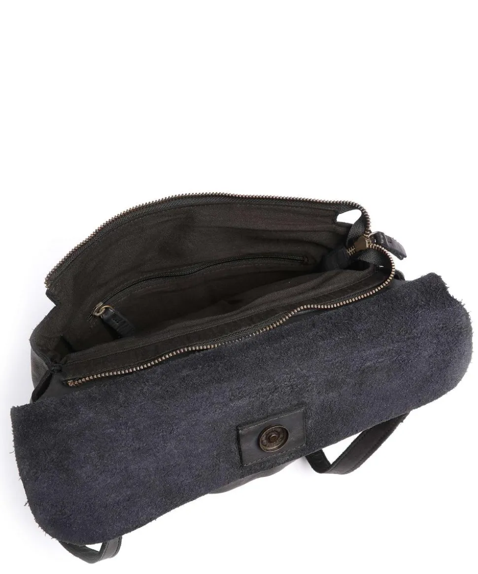 Submarine Schultertasche Rindsleder schwarz