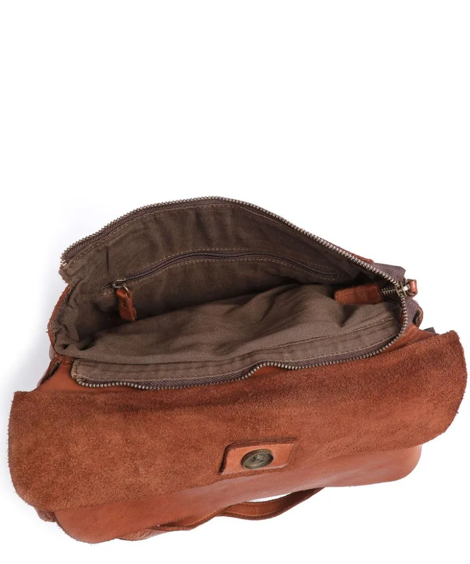 Submarine Schultertasche Rindsleder cognac
