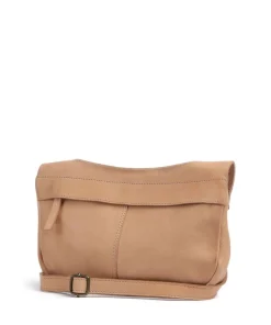 Submarine Schultertasche weiches Rindsleder hellbraun