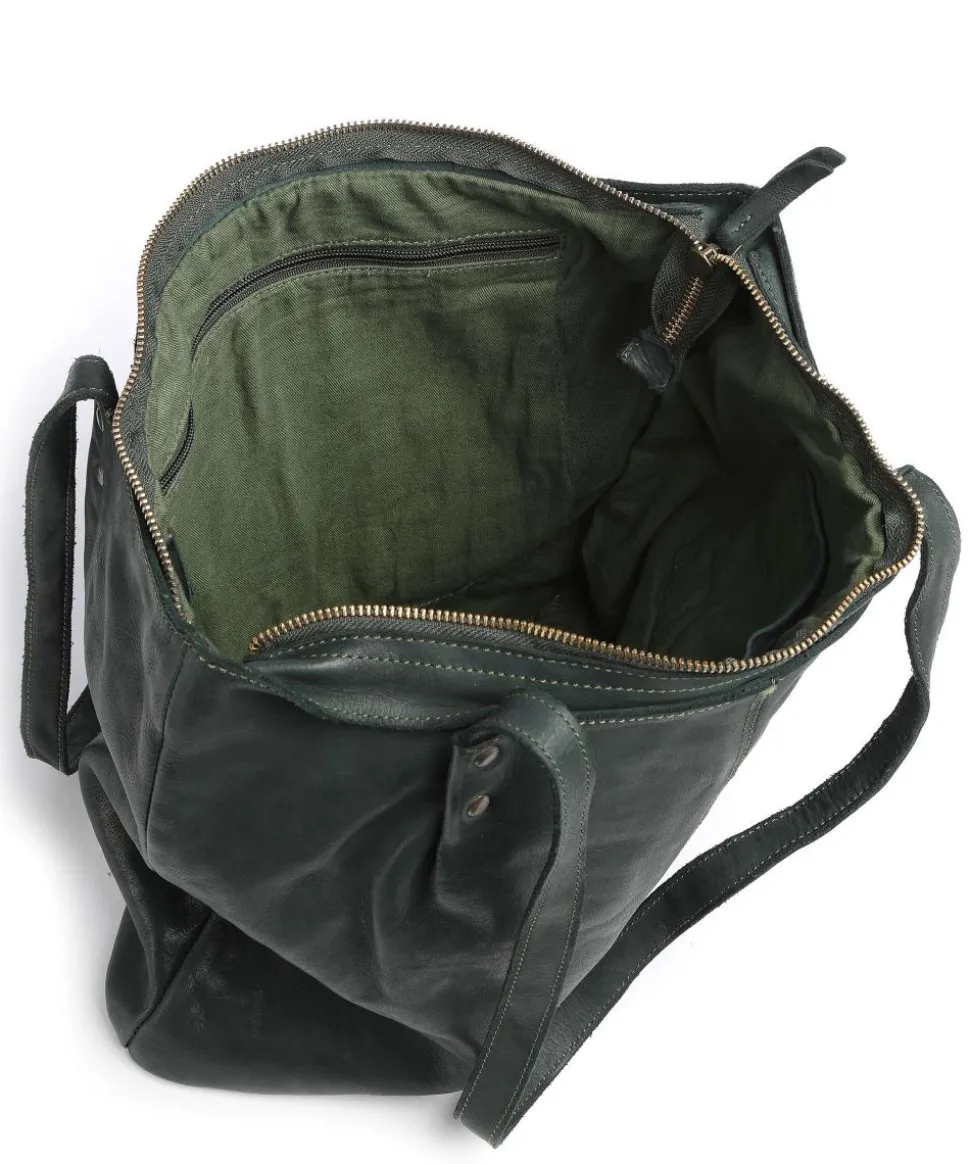 Submarine Shopper weiches Rindsleder dunkelgrün